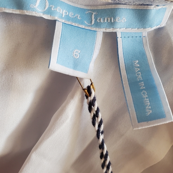 NWT Draper James Collection Embroider Blue Linen Dress (6) - Picture 2 of 8